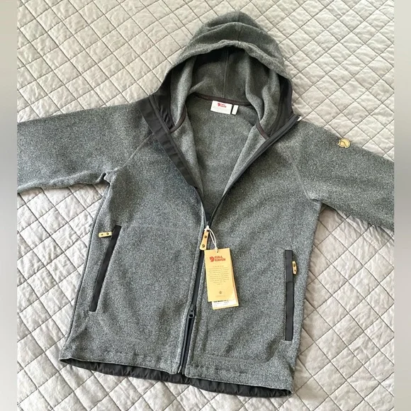 NWT Fjallraven Ovik Fleece Hoodie - Picture 4 of 16